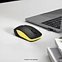 SaharaCase Navigate Series Wireless Ambidextrous Bluetooth & USB Mouse, Black/Yellow (KB64)~#|#~sp311546498_sc7