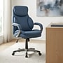 Sealy Nigel Ergonomic Faux Leather Swivel Executive Chair, Blue (71149)~#|#~sp311560587_sc7