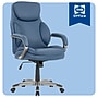 Sealy Nigel Ergonomic Faux Leather Swivel Executive Chair, Blue (71149)~#|#~sp311560591_sc7