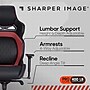 Sharper Image SGX300 Faux Leather Ergonomic Racing Gaming Chair, Black/Red (52914-BLKRED)~#|#~sp311878051_sc7