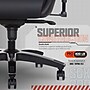 Sharper Image SGX300 Faux Leather Ergonomic Racing Gaming Chair, Black/Red (52914-BLKRED)~#|#~sp311878056_sc7