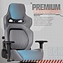 Sharper Image SGX300 Faux Leather Ergonomic Racing Gaming Chair, Gray/Black (52914-GRY)~#|#~sp311878069_sc7