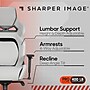 Sharper Image SGX300 Faux Leather Ergonomic Racing Gaming Chair, Off-White/Black (52914-OWHTBLK)~#|#~sp311878075_sc7