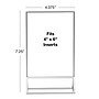 Excello Brands 4" x 6" Sign Holder, Vertical, Countertop/Tabletop, Acrylic, Silver (SGNH-ST-4X6)~#|#~sp311882098_sc7