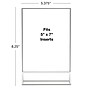 Excello Brands  5" x 7" Sign Holder, Vertical, Countertop/Tabletop, Acrylic, Silver(SGNH-ST-5X7)~#|#~sp311882105_sc7