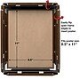 Excello Brands 8.5" x 11" Snap Frame Poster Holder, Wall-Mounted, Vertical/Horizontal, Walnut, Plastic (SF-8511-WLNT)~#|#~sp311882247_sc7