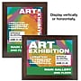 Excello Brands 8.5" x 11" Snap Frame Poster Holder, Wall-Mounted, Vertical/Horizontal, Walnut, Plastic (SF-8511-WLNT)~#|#~sp311882248_sc7