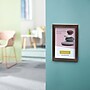 Excello Brands 8.5" x 11" Snap Frame Poster Holder, Wall-Mounted, Vertical/Horizontal, Walnut, Plastic (SF-8511-WLNT)~#|#~sp311882250_sc7