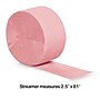 Creative Converting Touch of Color Streamer, Classic Pink, 12/Pack (078200)~#|#~sp312169348_sc7