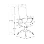 Monarch Specialties Inc. Ergonomic Fabric Swivel Executive Chair, Black (I 7354)~#|#~sp312207763_sc7
