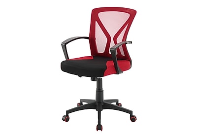 Monarch Specialties Inc. Ergonomic Mesh Swivel Computer and Desk Chair, Red/Black (I 7357) Simolary simolary.com