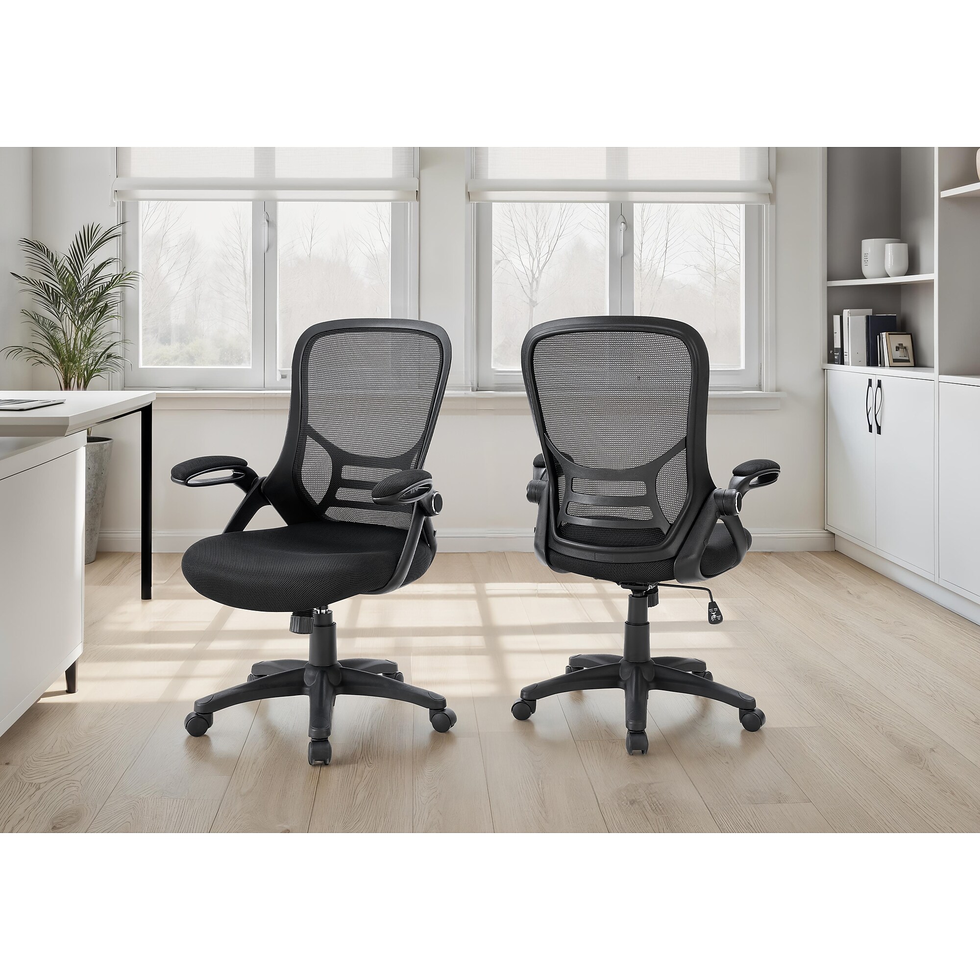 Monarch Specialties Inc. Ergonomic Mesh Swivel Computer and Desk Chair, Black (I 7367) Sansujyuku sansujyuku.com