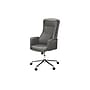 Monarch Specialties Inc. Ergonomic Faux Leather Swivel Executive Chair, Dark Grey (I 7375)~#|#~sp312210495_sc7
