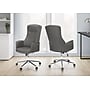 Monarch Specialties Inc. Ergonomic Faux Leather Swivel Executive Chair, Dark Grey (I 7375)~#|#~sp312210496_sc7