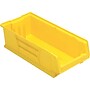 Quantum Storage Systems Stackable Plastic Hulk Container, 7" x 11" x 23 7/8", Yellow, 4/Pack (QUS952YLCS)~#|#~sp312210722_sc7