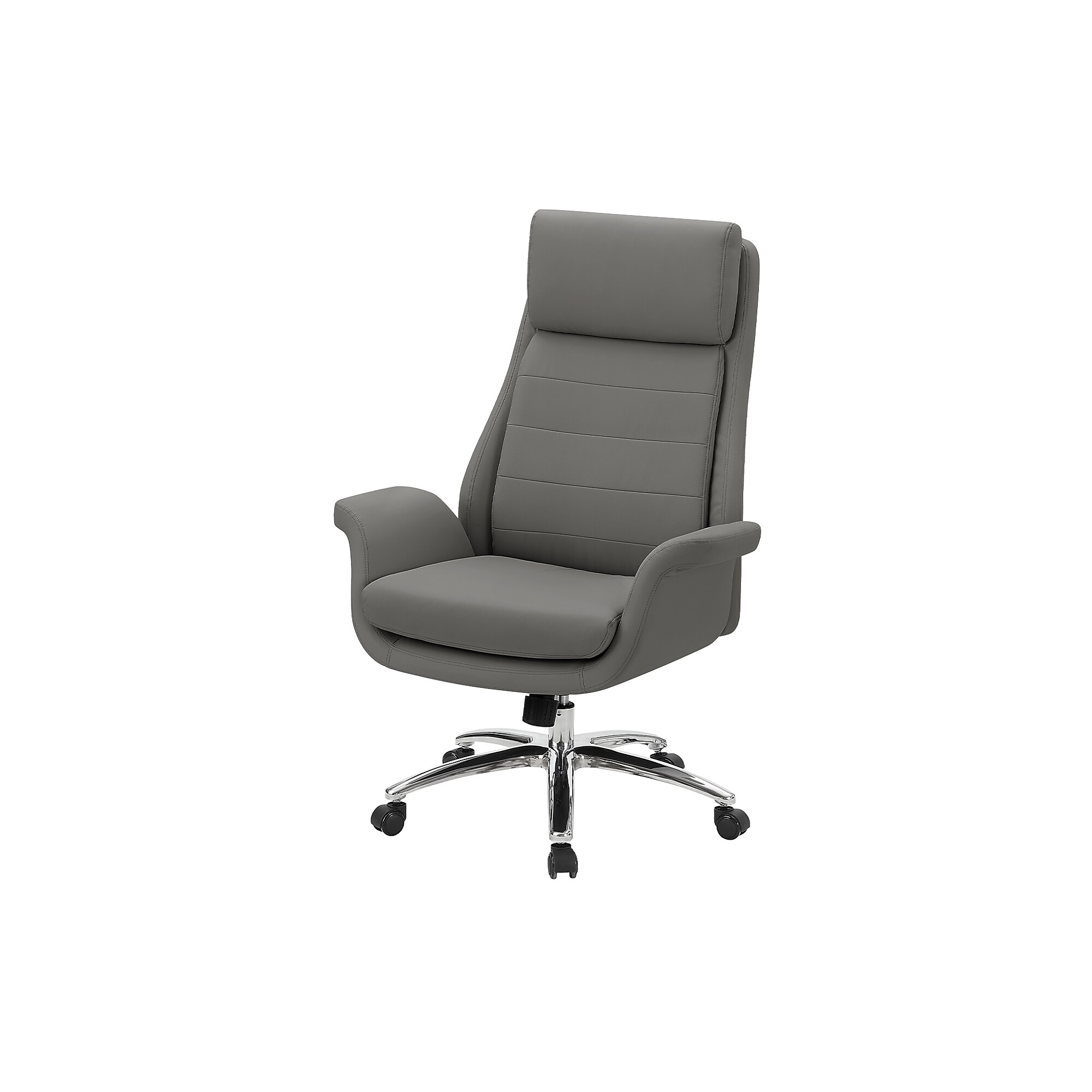 Monarch Specialties Inc. Ergonomic Faux Leather Swivel Executive Chair, Dark Grey (I 7252) Sansujyuku sansujyuku.com
