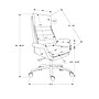 Monarch Specialties Inc. Ergonomic Faux Leather Swivel Executive Chair, Dark Grey (I 7252)~#|#~sp312210961_sc7
