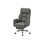 Monarch Specialties Inc. Ergonomic Faux Leather Swivel Executive Chair, Dark Grey (I 7274)~#|#~sp312211046_sc7