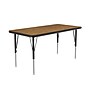 Correll Rectangular Activity Table, 24" x 36", Height Adjustable, Medium Oak (A2436-REC-06-09-09)~#|#~sp312222154_sc7