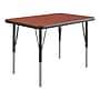 Correll Rectangular Activity Table, 24" x 36", Height Adjustable, Cherry (A2436-REC-21-09-09)~#|#~sp312227702_sc7
