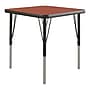 Correll Square Activity Table, 24" x 24", Height Adjustable, Cherry (A2424-SQ-21-09-09)~#|#~sp312227885_sc7