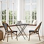 Flash Furniture Bordeaux Contemporary Aluminum and PE Rattan Bistro Stacking Chair, Black/White/Natural (SDA6421BKWHNAT)~#|#~sp312230196_sc7