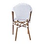 Flash Furniture Lourdes Contemporary Aluminum and PE Rattan Bistro Stack Chairs, White/Gray/Natural, Set of 2 (2SDA6421FWHGYNT)~#|#~sp312230216_sc7