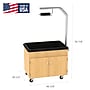 Diversified Woodcrafts Hydroponics Growing Center Table, Oak/Silver (HGCKS)~#|#~sp312237142_sc7