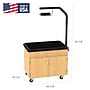 Diversified Woodcrafts Hydroponics Growing Center Table, Oak/Black (HGCKB)~#|#~sp312237153_sc7