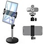Delton T401 Adjustable 4-in-1 Stand for Tablet, Phone & Webcam, Multi-Use Desktop Holder, Black (DCT401)~#|#~sp312294815_sc7