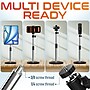 Delton T401 Adjustable 4-in-1 Stand for Tablet, Phone & Webcam, Multi-Use Desktop Holder, Black (DCT401)~#|#~sp312294816_sc7