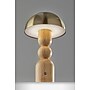 Adesso Connie 10.75"H LED Table Lamp, Natural/Antique Brass (3178-12)~#|#~sp312298597_sc7