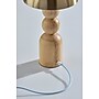 Adesso Connie 10.75"H LED Table Lamp, Natural/Antique Brass (3178-12)~#|#~sp312298598_sc7