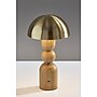 Adesso Connie 10.75"H LED Table Lamp, Natural/Antique Brass (3178-12)~#|#~sp312298599_sc7