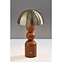 Adesso Connie 10.75"H LED Table Lamp, Walnut/Antique Brass (3178-15)~#|#~sp312298606_sc7