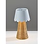 Adesso Tory 9.75"H LED Table Lamp, Rattan/White (3165-02)~#|#~sp312298688_sc7