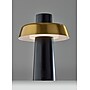 Adesso ADS360 Pirlo 11.75"H LED Table Lamp, Black/Antique Brass (AD9204-01)~#|#~sp312298804_sc7