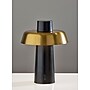 Adesso ADS360 Pirlo 11.75"H LED Table Lamp, Black/Antique Brass (AD9204-01)~#|#~sp312298807_sc7