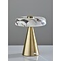 Adesso Randy 9"H LED Table Lamp, Antique Brass/Marble (4132-21)~#|#~sp312298881_sc7