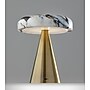 Adesso Randy 9"H LED Table Lamp, Antique Brass/Marble (4132-21)~#|#~sp312298882_sc7