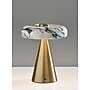 Adesso Randy 9"H LED Table Lamp, Antique Brass/Marble (4132-21)~#|#~sp312298883_sc7