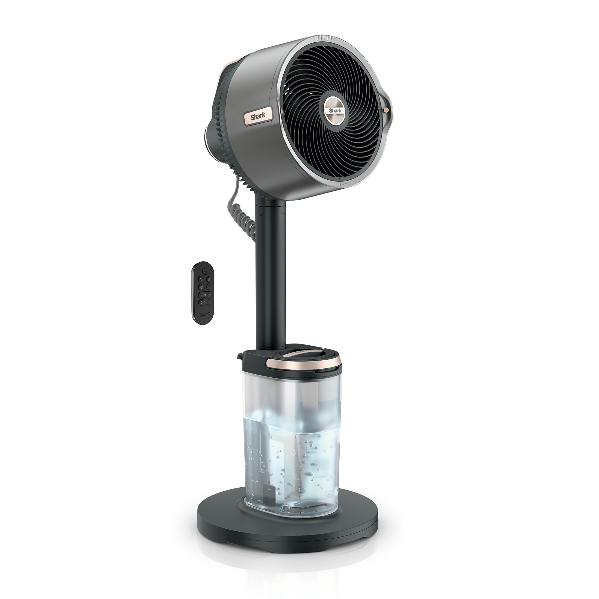 Shark FlexBreeze Pro Mist Oscillating Pedestal Fan, 5-Speed, Charcoal Grey (FA302) Sansujyuku sansujyuku.com