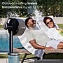 Shark FlexBreeze Pro Mist Oscillating Pedestal Fan, 5-Speed, Charcoal Grey (FA302)~#|#~sp312418665_sc7