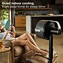 Shark FlexBreeze Pro Mist Oscillating Pedestal Fan, 5-Speed, Charcoal Grey (FA302)~#|#~sp312418666_sc7