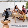 Shark FlexBreeze Pro Mist Oscillating Pedestal Fan, 5-Speed, Charcoal Grey (FA302)~#|#~sp312418668_sc7