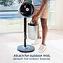 Shark FlexBreeze Pro Mist Oscillating Pedestal Fan, 5-Speed, Charcoal Grey (FA302)~#|#~sp312418669_sc7