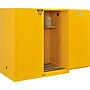 Global Industrial 110 Gallon Drum Storage Safety Cabinet with Rollers, Manual Close~#|#~sp312422631_sc7