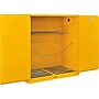 Global Industrial 110 Gallon Drum Storage Safety Cabinet with Rollers, Manual Close~#|#~sp312422632_sc7