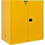 Global Industrial 110 Gallon Drum Storage Safety Cabinet with Rollers, Manual Close~#|#~sp312422633_sc7