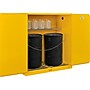 Global Industrial 110 Gallon Drum Storage Safety Cabinet with Rollers, Manual Close~#|#~sp312422635_sc7